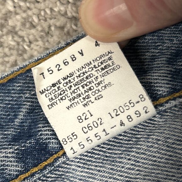 Levi's Jeans Womens 6 Long Misses 550 Vintage Denim Relaxed Fit Tapered Leg - Picture 4 of 8
